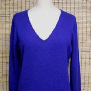 Neiman Marcus Cashmere Sweater Royal Blue New w/ Tags Size XL
